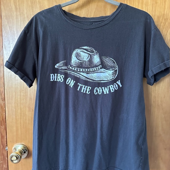 Dibs On The Cowboy Western Graphic Tee from Boot Barn by Miss Me - Picture 2 of 5